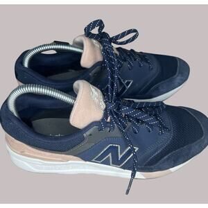 Women’s Size 8.5-NEW BALANCE 997 Donna Tennis Shoe , Navy, Pink, Suede| CW997HYA